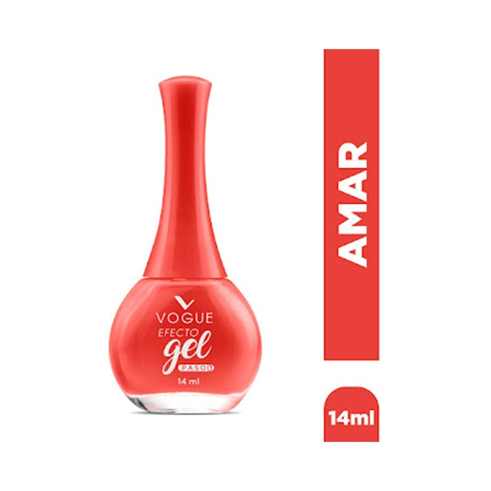 ESMALTE VOGUE EFECTO GEL AMAR FRASCO 14 ML