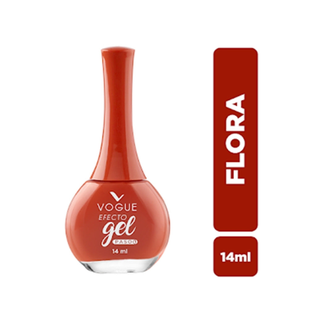 ESMALTE VOGUE EFECTO GEL FLORA FRASCO 14 ML