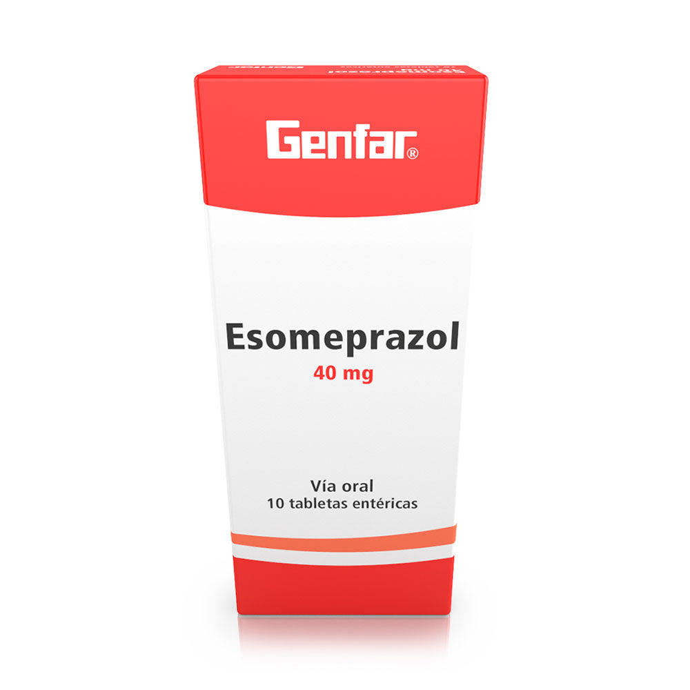 ESOMEPRAZOL GENFAR TABLETAS 40 MG CAJA X 10 UNDS