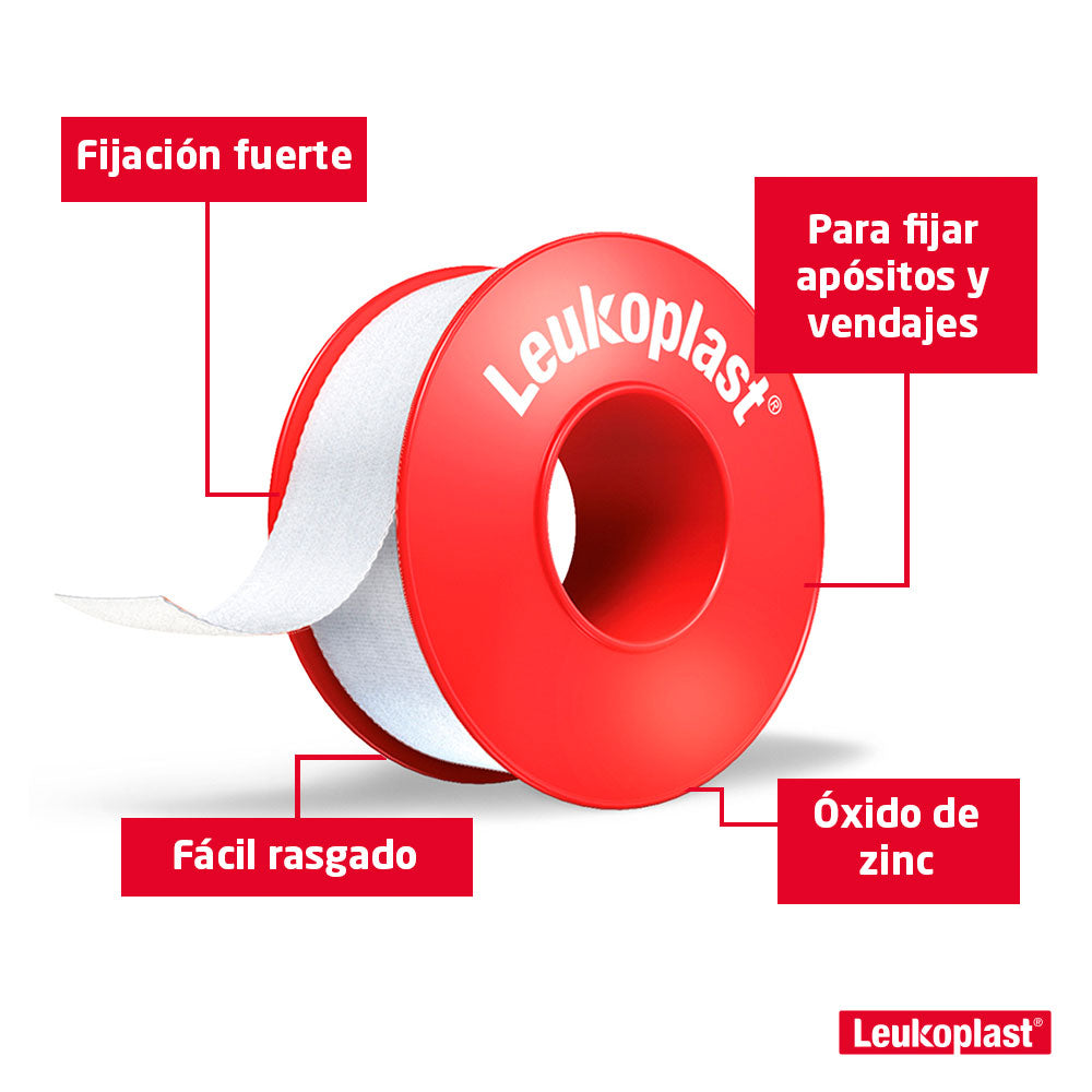 ESPARADRAPO LEUKOPLAST 1/2 X5 YARDAS X 1 UND