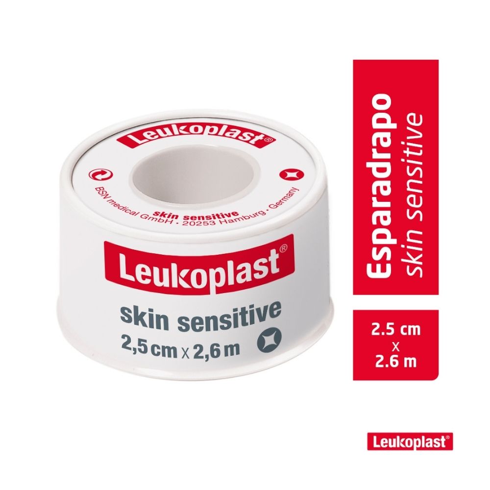 ESPARADRAPO LEUKOPLAST SKIN SENSITIVE 2.5 CM X 2.6 M CAJA X 1 UND