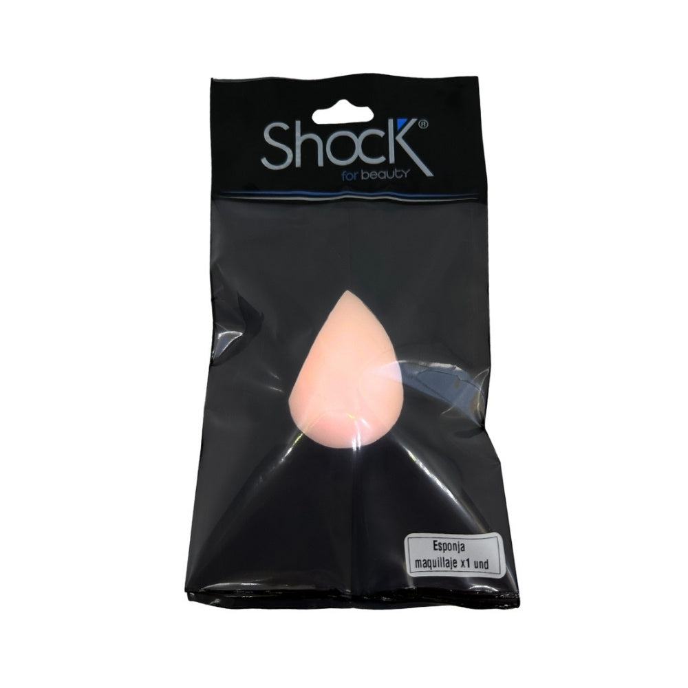 ESPONJA DE MAQUILLAJE SHOCK BEAUTY BLENDER BOLSA X 1 UND