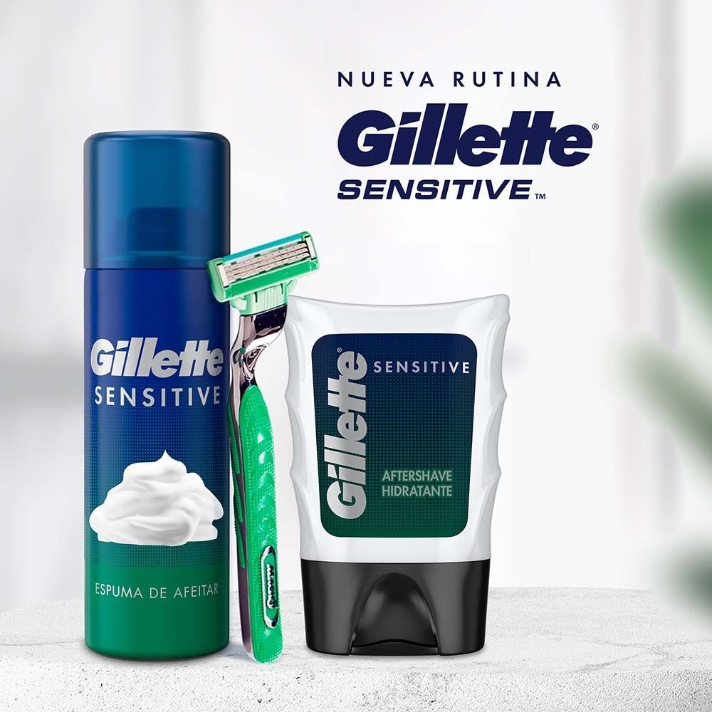 ESPUMA AFEITAR GILLETTE SENSITIVE FRASCO 155 ML