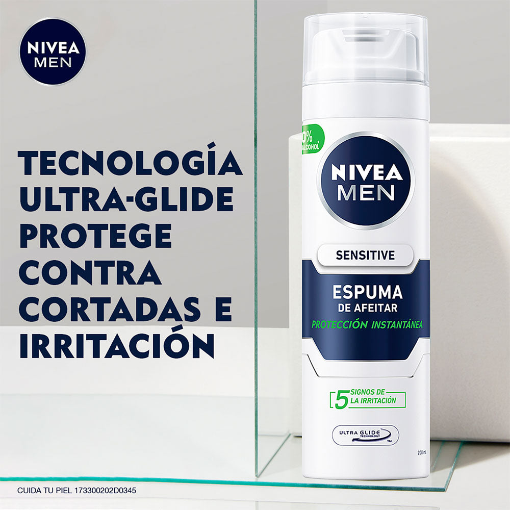 ESPUMA AFEITAR NIVEA MEN SENSITIVE FRASCO 200 ML