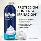 ESPUMA GILLETTE FOAMY MENTOL FRASCO 179 ML