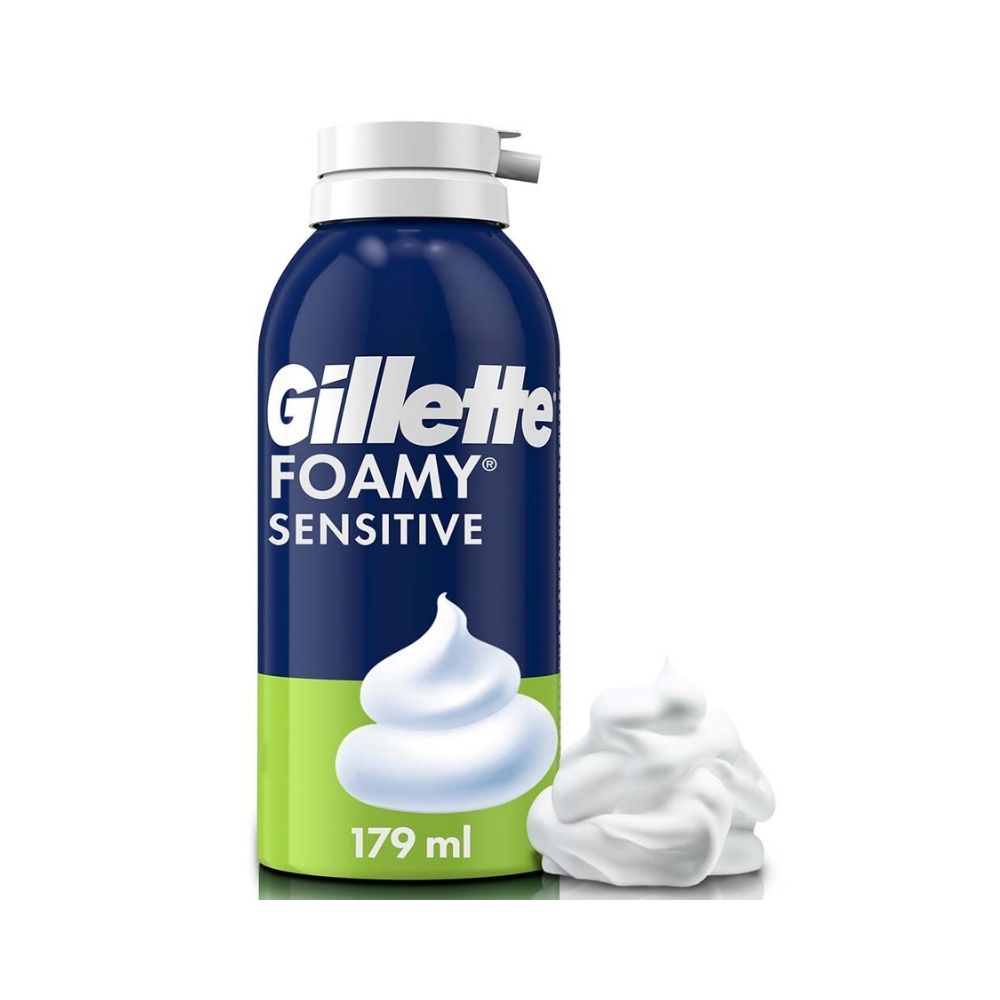 ESPUMA GILLETTE FOAMY PIEL SENSIBLE FRASCO 179 ML