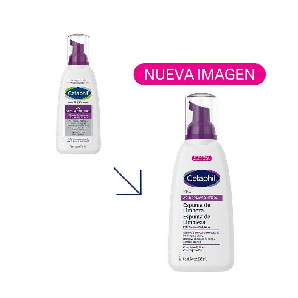 ESPUMA LIMPIADORA PRO AC CETAPHIL FRASCO 236 ML