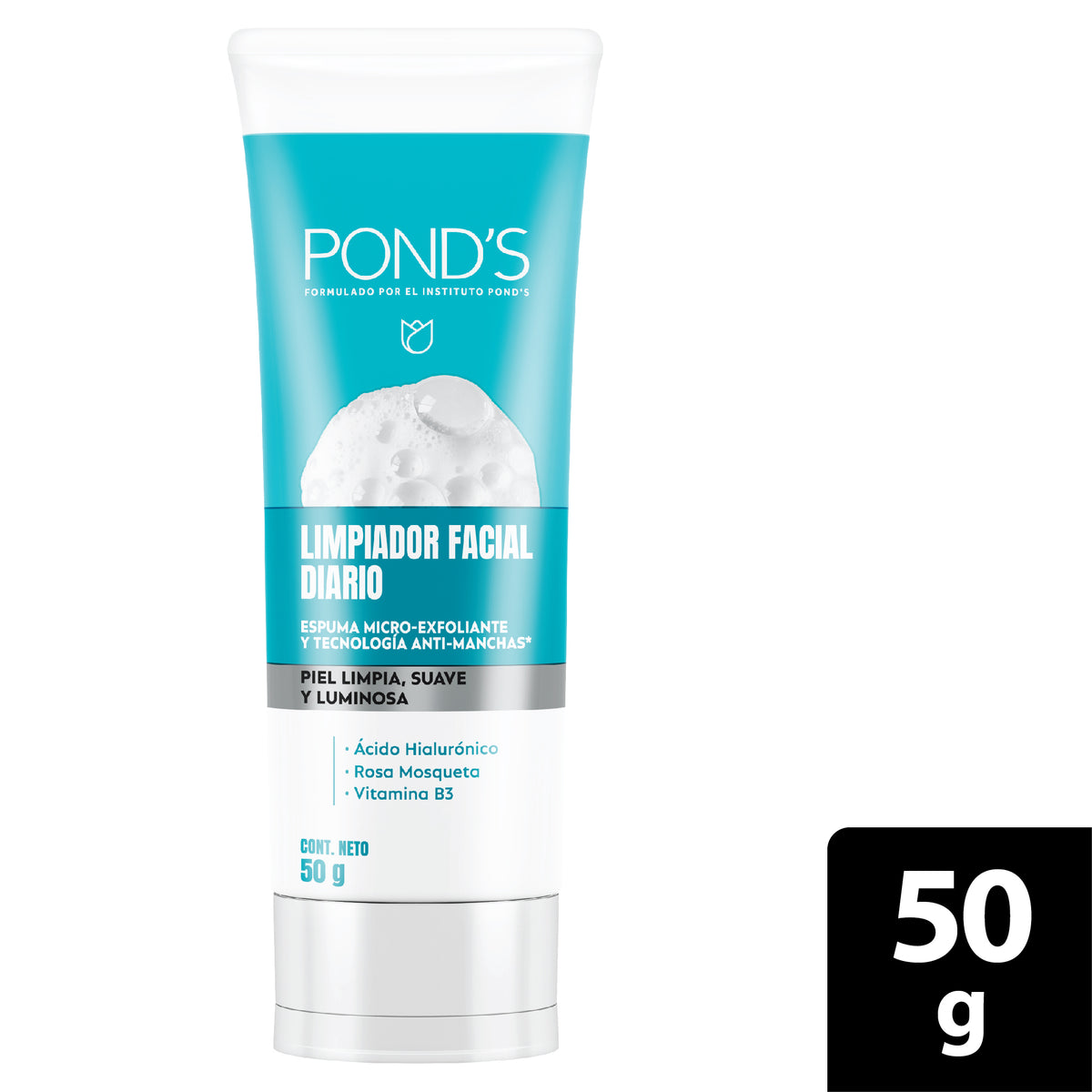 ESPUMA PONDS LIMPIADOR FACIAL DIARIO TUBO 50 G
