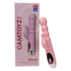 ESTIMULADOR DE PUNTO G Y CLÍTORIS VESSA ROSADO CAJA X 1 UND