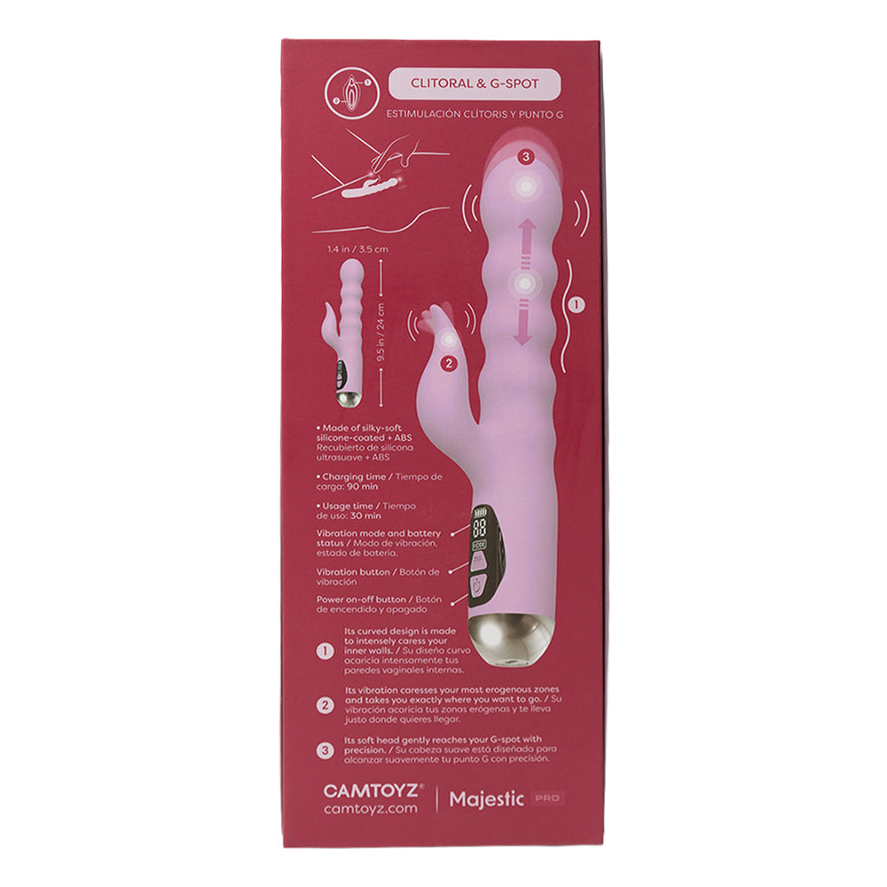 ESTIMULADOR DE PUNTO G Y CLÍTORIS VESSA ROSADO CAJA X 1 UND