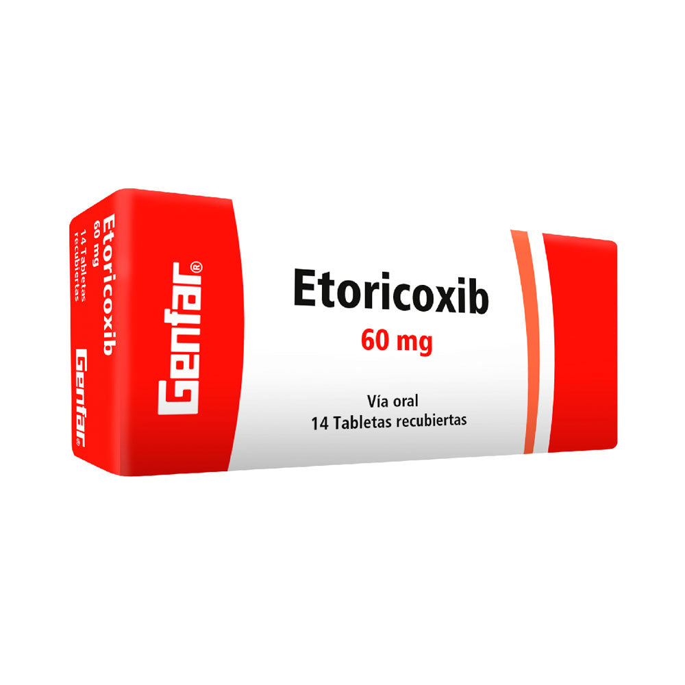ETORICOXIB GENFAR TABLETA 60 MG CAJA X 14 UNDS
