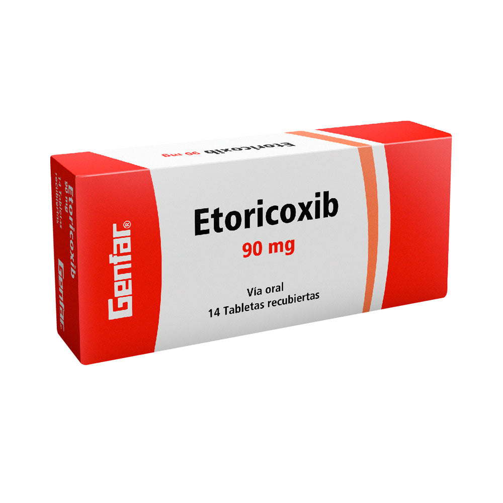 ETORICOXIB GENFAR TABLETAS 90 MG CAJA X 14 UNDS