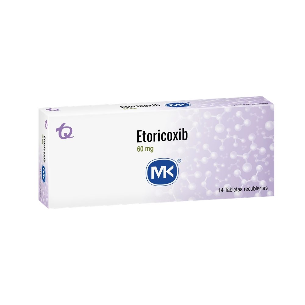 ETORICOXIB MK TABLETAS 60 MG CAJA X 14 UNDS