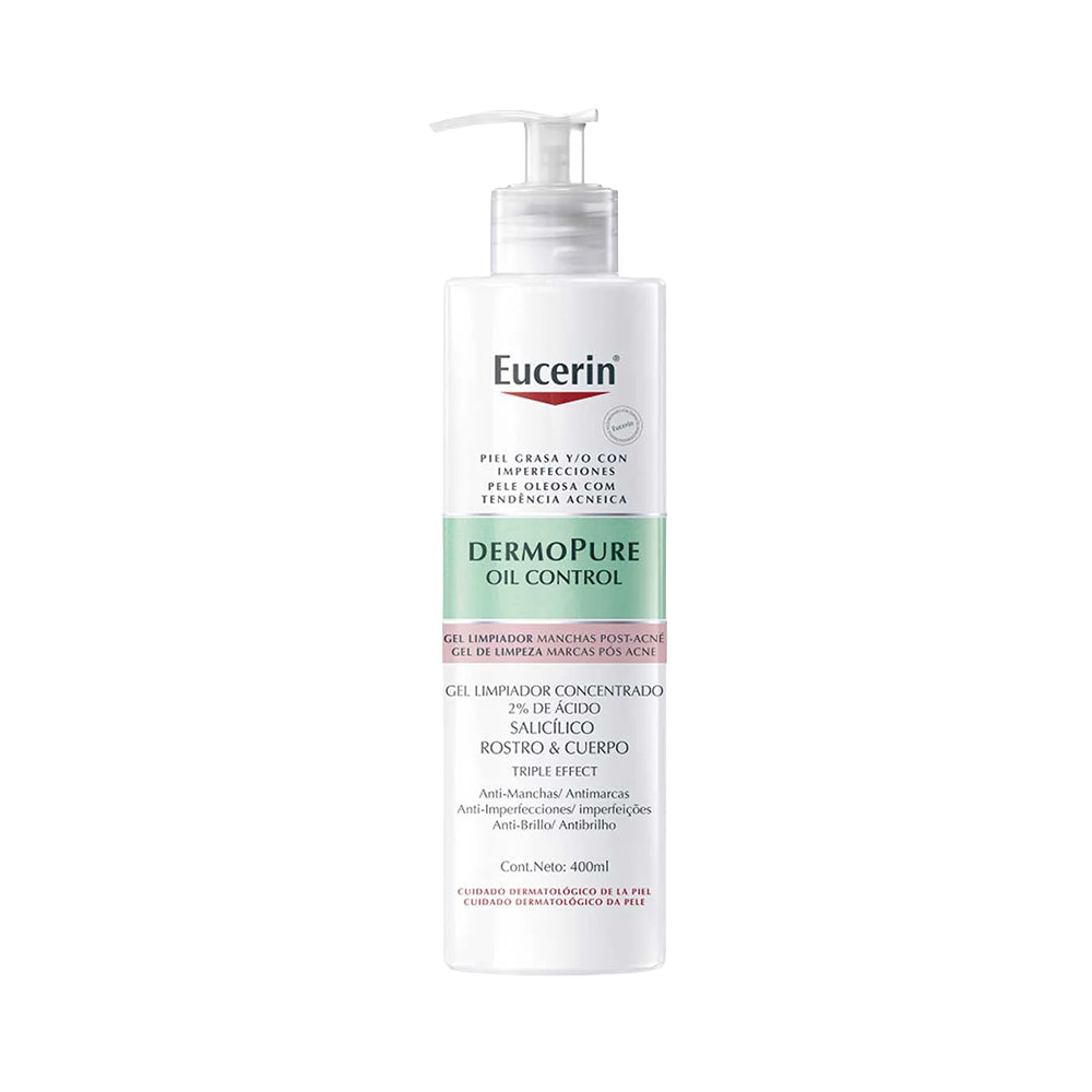 EUCERIN DERMOPURE CONCENTRADO GEL LIMPIADOR FRASCO 400 ML