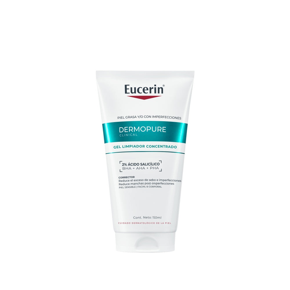 EUCERIN DERMOPURE GEL LIMPIADOR POST IMPERFECCIONES TUBO 150 ML