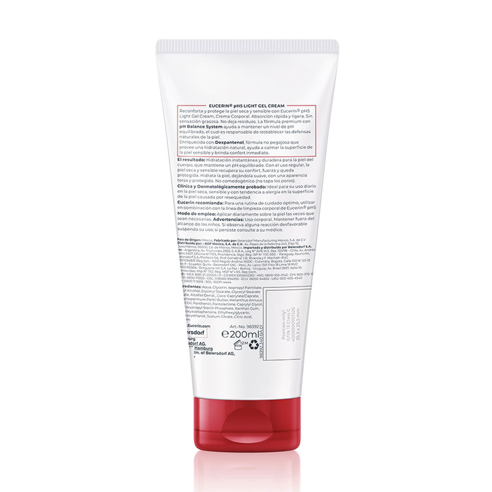 EUCERIN PH5 LIGHT GEL EMULSION TUBO 200 ML