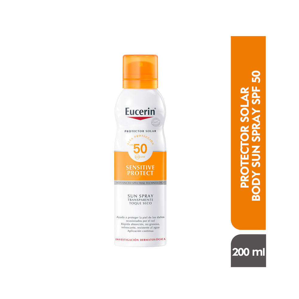 EUCERIN SENSITIVE TOQUE SECO SPRAY SPF 50 FRASCO 200 ML