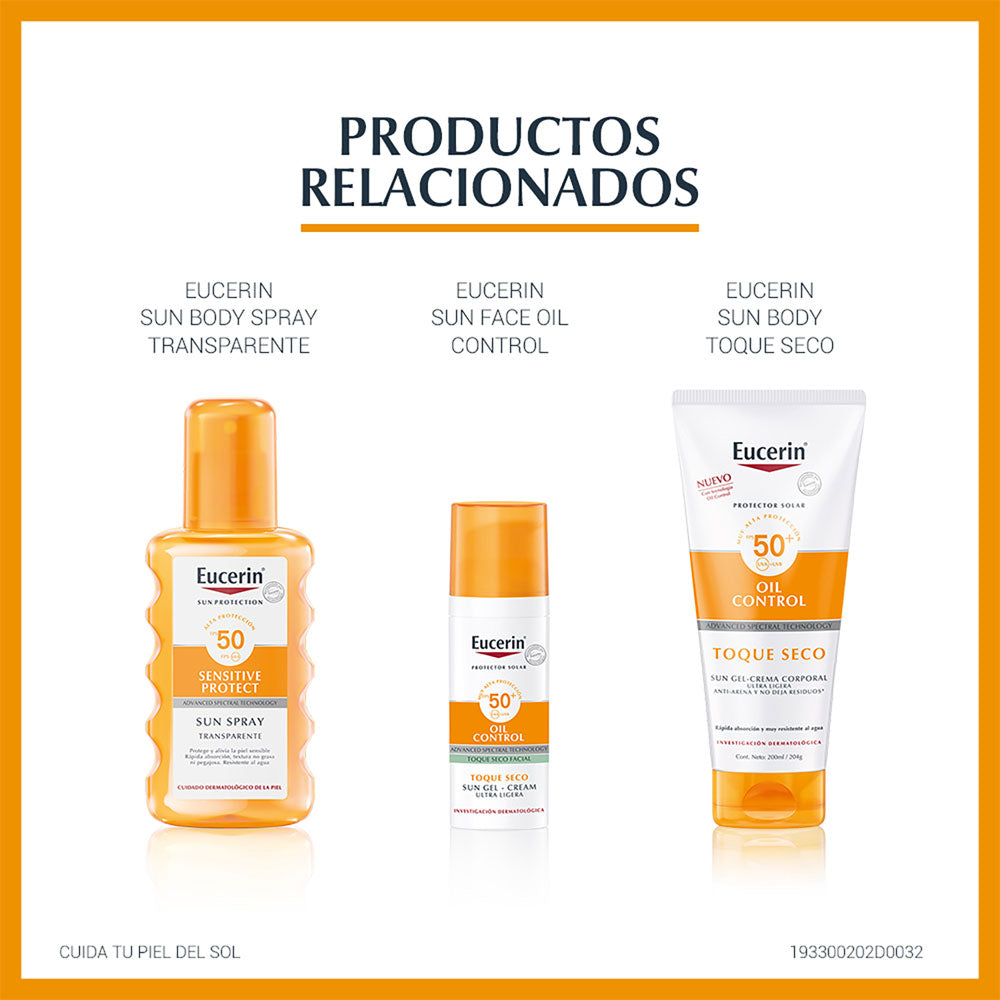 EUCERIN SENSITIVE TOQUE SECO SPRAY SPF 50 FRASCO 200 ML