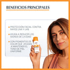 EUCERIN SUN CREME FACIAL COLOR SPF 50+ CAJA 50 ML