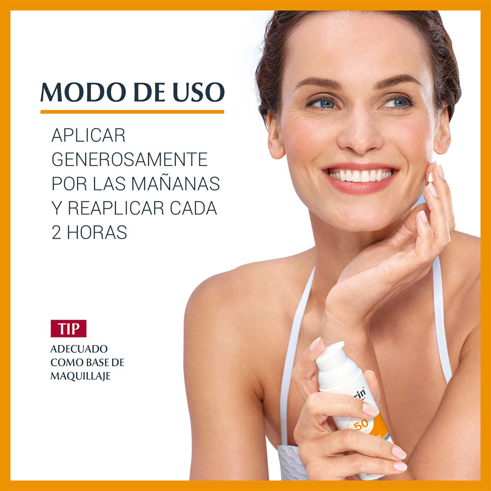 EUCERIN SUN FLUID ANTI EDAD CREMA SPF 50 CAJA 50 ML