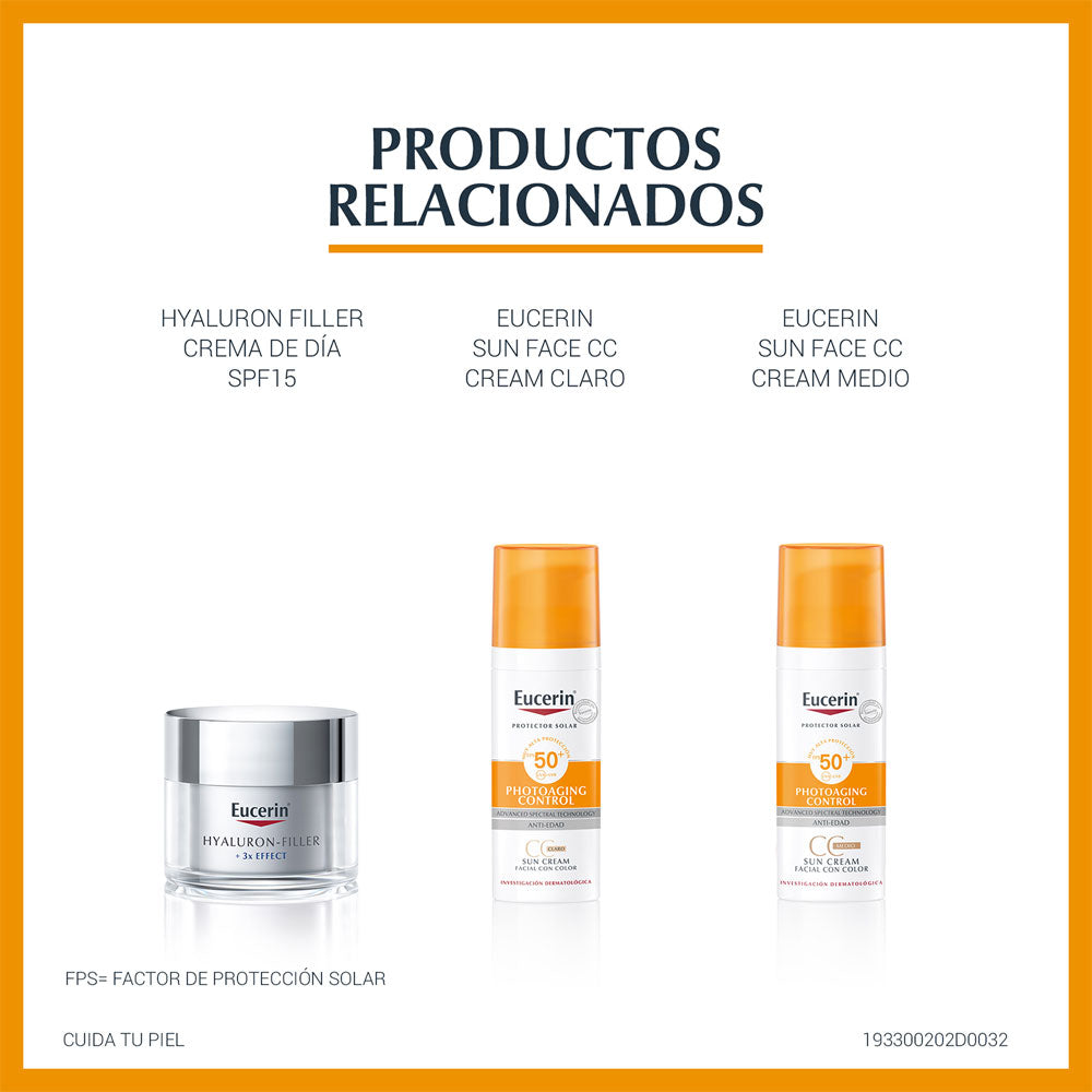 EUCERIN SUN FLUID ANTI EDAD CREMA SPF 50 CAJA 50 ML