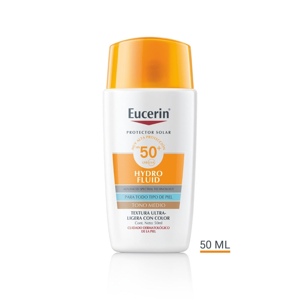EUCERIN SUN HYDRO FLUID SPF 50+ MEDIO FRASCO 50 ML