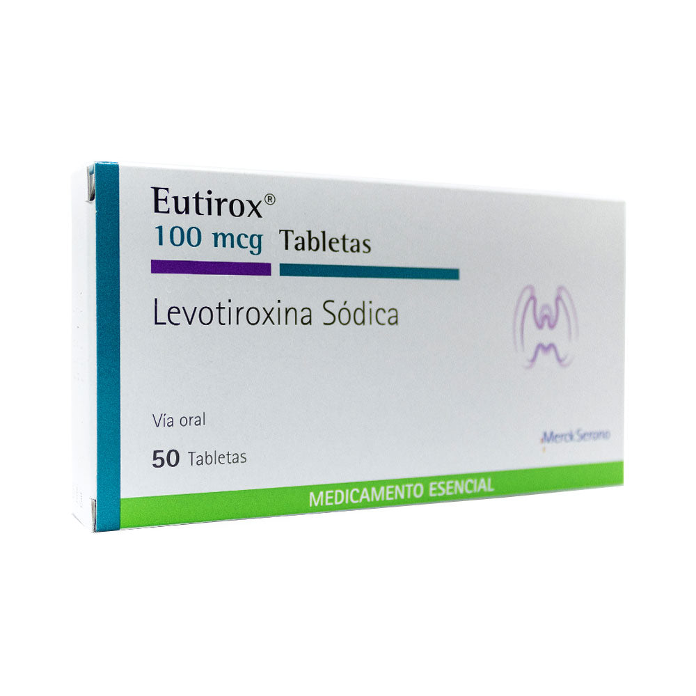 EUTIROX TABLETAS 100 MCG CAJA X 50 UNDS