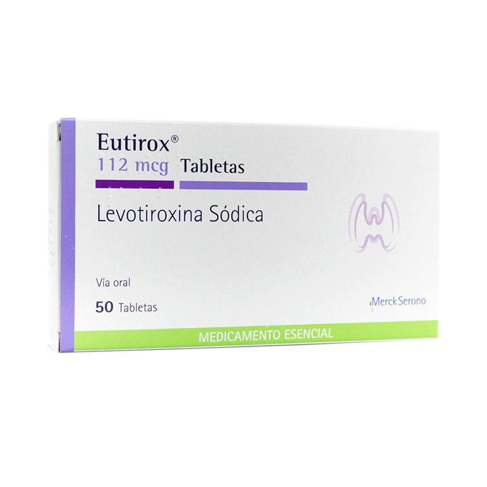 EUTIROX TABLETAS 112 MCG CAJA X 50 UNDS