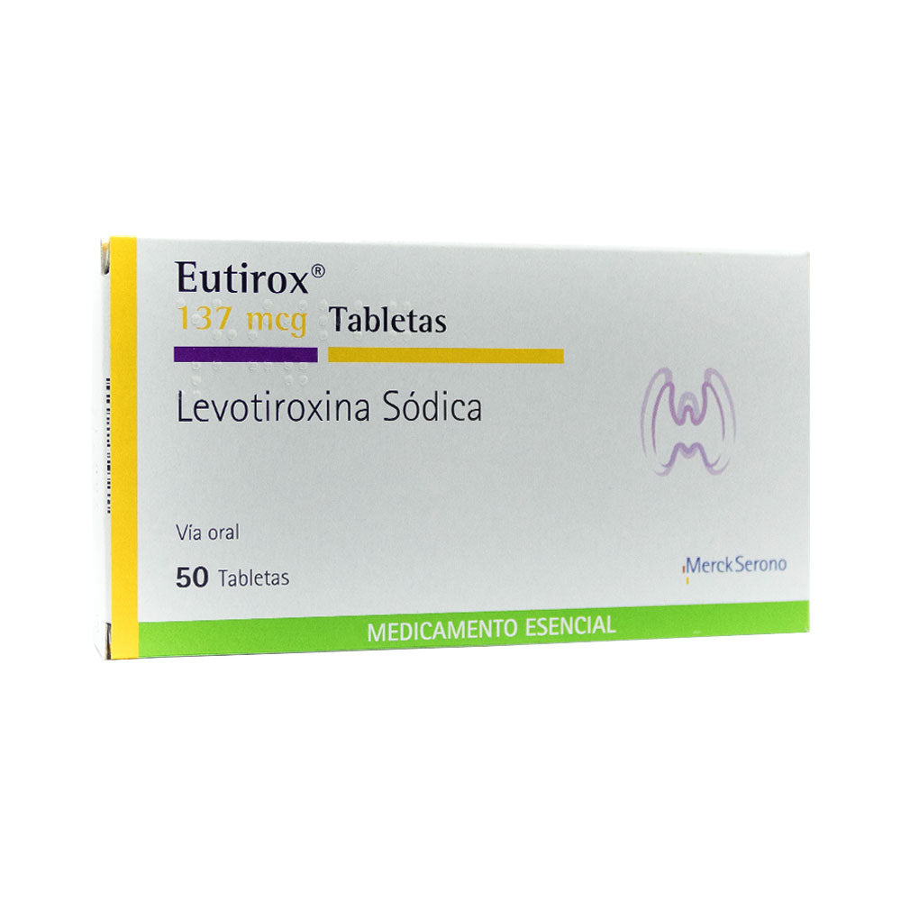 EUTIROX TABLETAS 137 MCG CAJA X 50 UNDS