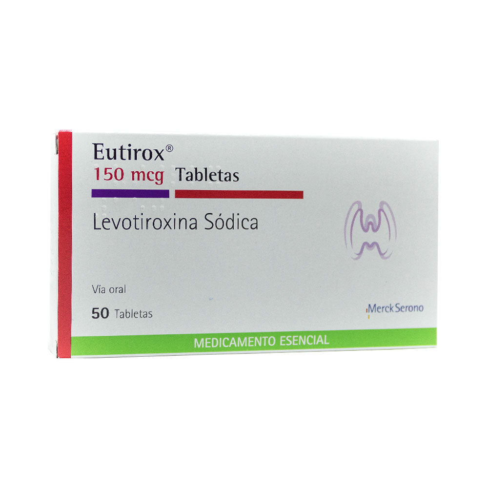 EUTIROX TABLETAS 150 MCG CAJA X 50 UNDS