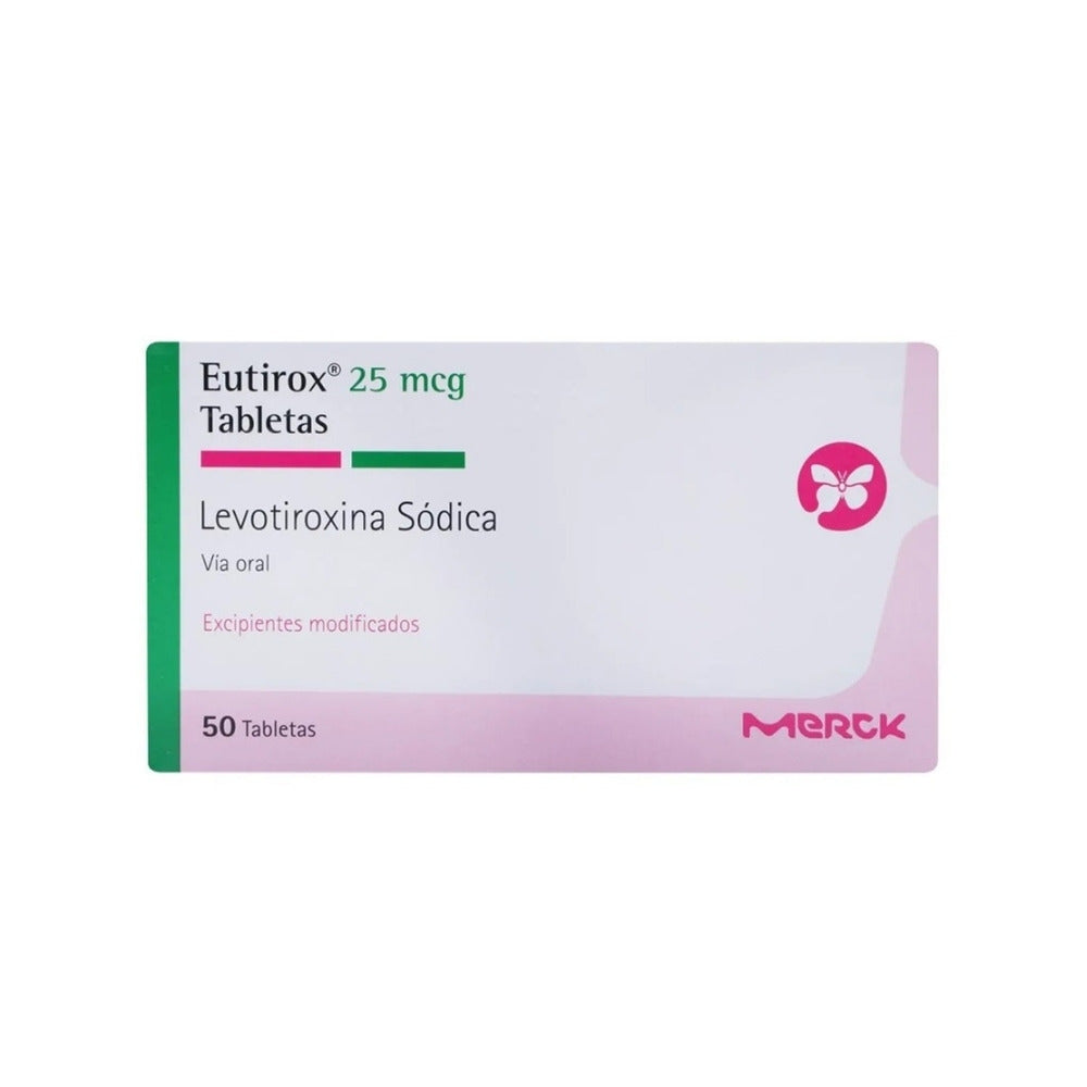 EUTIROX TABLETAS 25 MCG CAJA X 50 UNDS