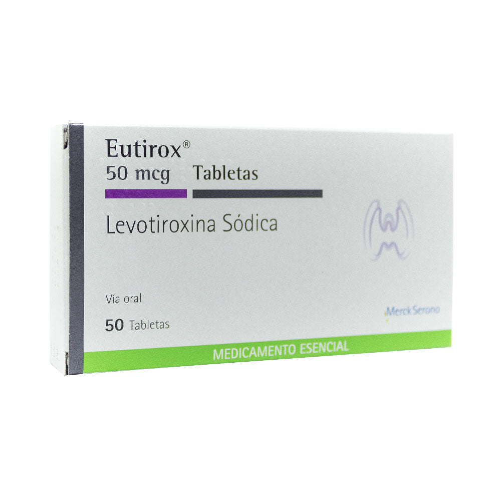 EUTIROX TABLETAS 50 MCG CAJA X 50 UNDS