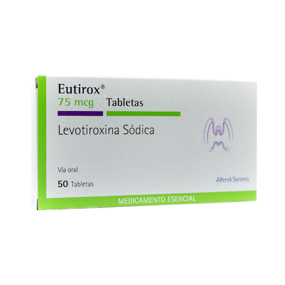 EUTIROX TABLETAS 75 MCG CAJA X 50 UNDS