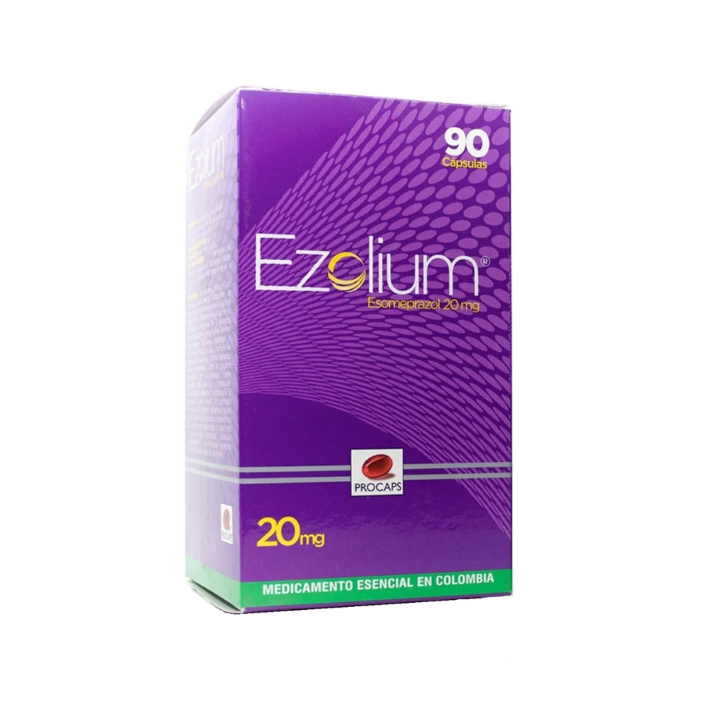 EZOLIUM CAPSULAS 20 MG FRASCO X 90 UNDS