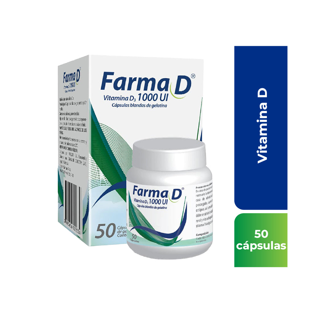 FARMA D CBG CAPSULAS 1000 UI FRASCO X 50 UNDS