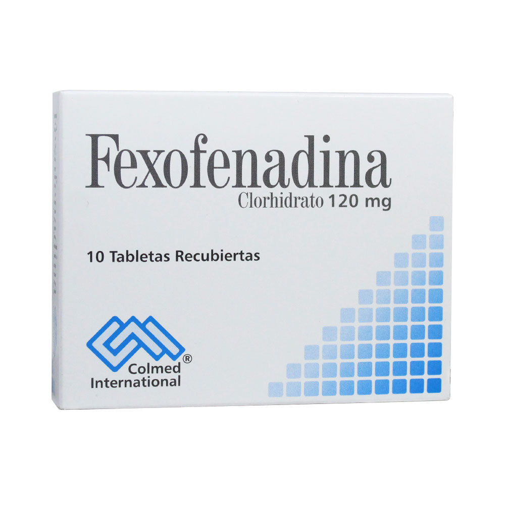 FEXOFENADINA COLMED TABLETAS RECUBIERTAS 120 MG CAJA X 10 UNDS