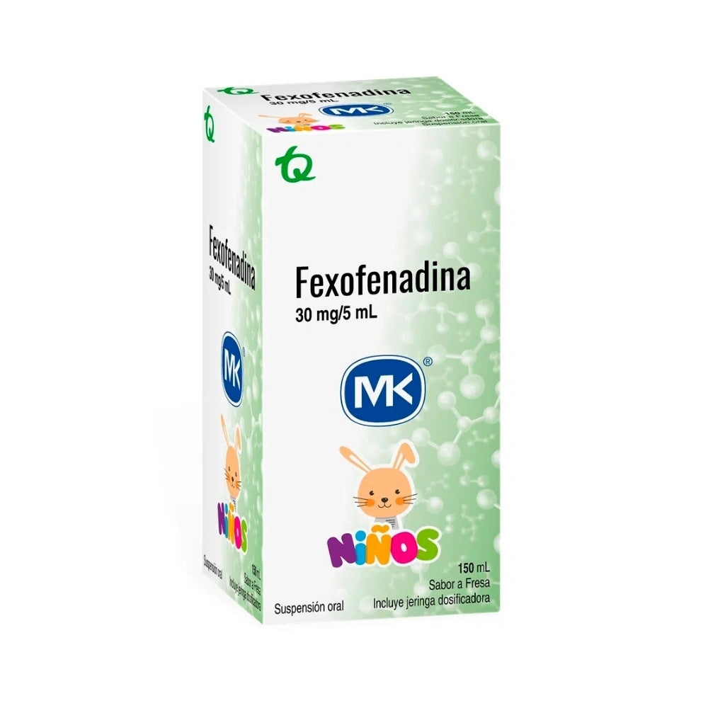FEXOFENADINA MK JARABE 30 MG FRASCO 150 ML