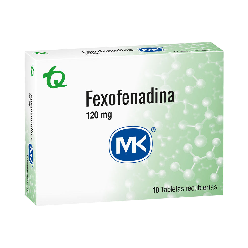 FEXOFENADINA MK TABLETAS 120 MG CAJA X 10 UNDS