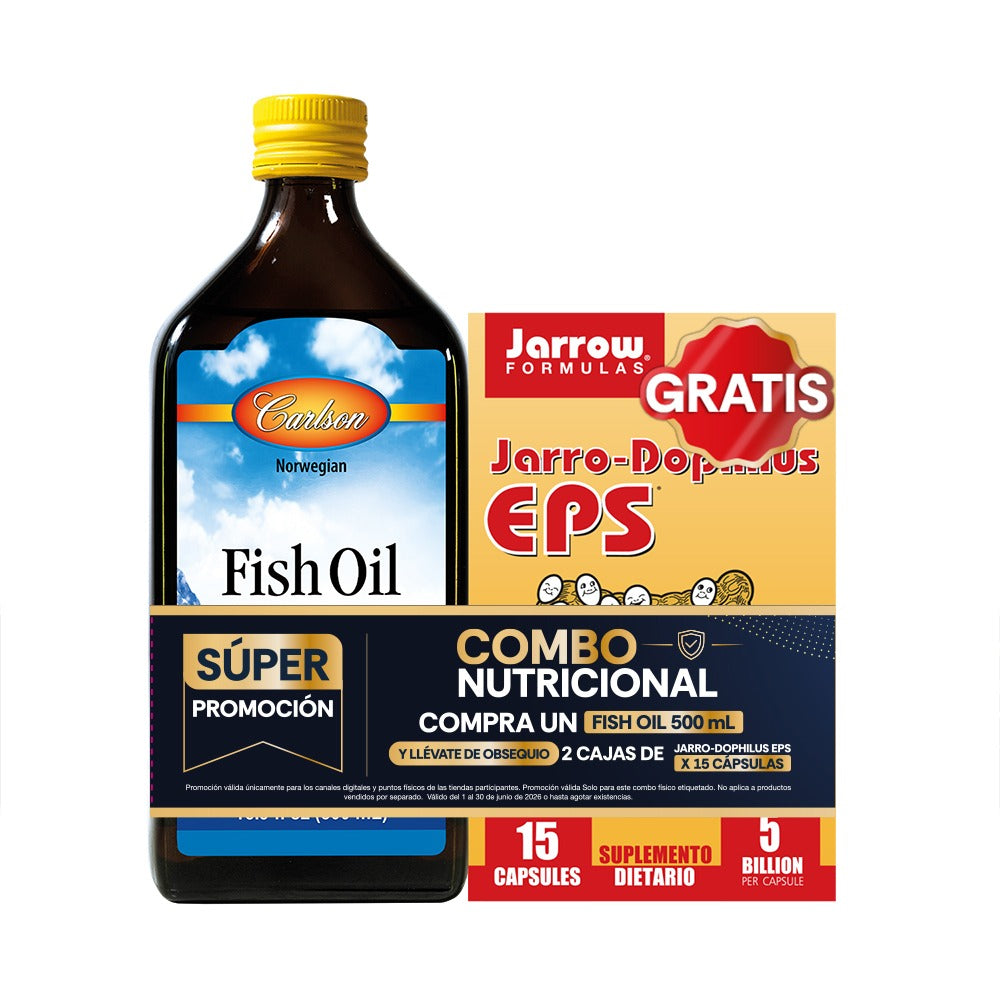 FISH OIL 500ML GRATIS 2 JARRO DOPHILUS CAJA X 15 UNDS