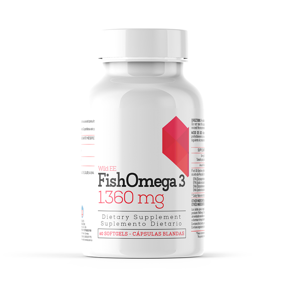 FISH OMEGA 3 CAPSULAS BLANDAS 1360 MG FRASCO X 60 UNDS