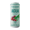FITCOOK AGUA GASIFICADA ALOE VERA UVA LATA 310 ML