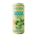 FITCOOK AGUA GASIFICADA LIMON JENGIBRE Y HIERBABUENA LATA 310 ML