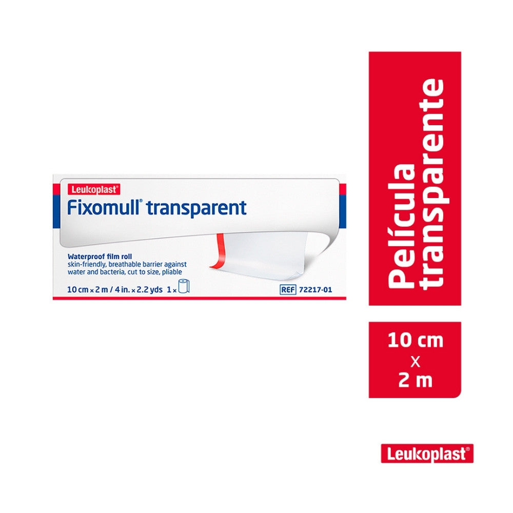 FIXOMULL TRANSP 10CMX2M/4 INX2 GASA ADHESIVA CAJA X 1 UND