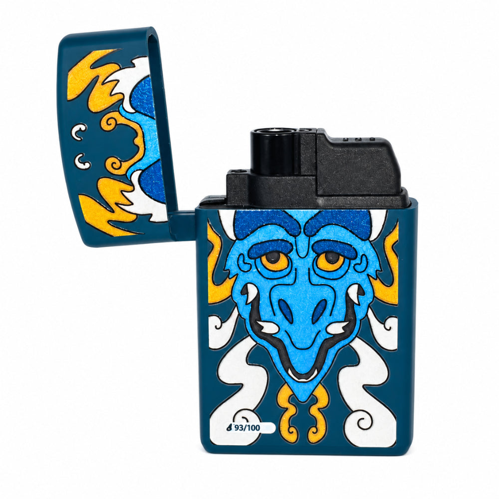 FLAMEADOR DE GAS FLOPPI DRAGON AZUL X 1 UND