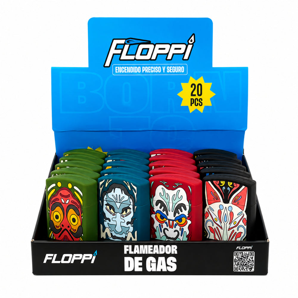FLAMEADOR DE GAS FLOPPI DRAGON AZUL X 1 UND