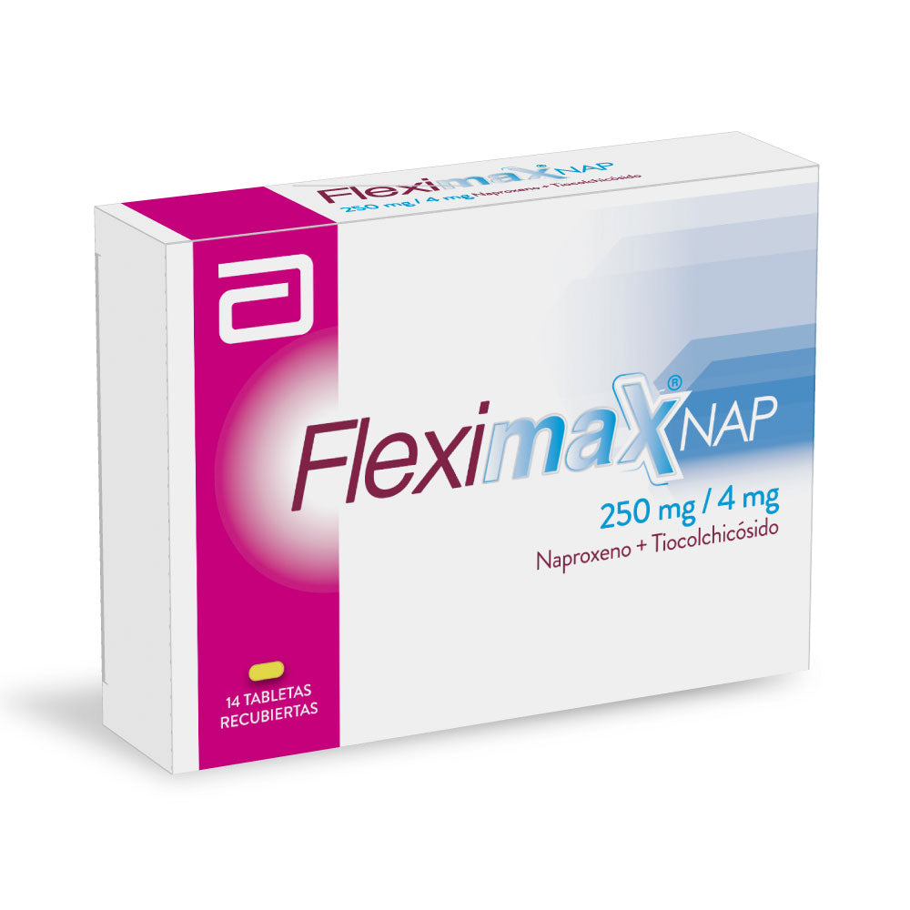 FLEXIMAX NAP TABLETAS 250MG/4MG CAJA X 14 UNDS