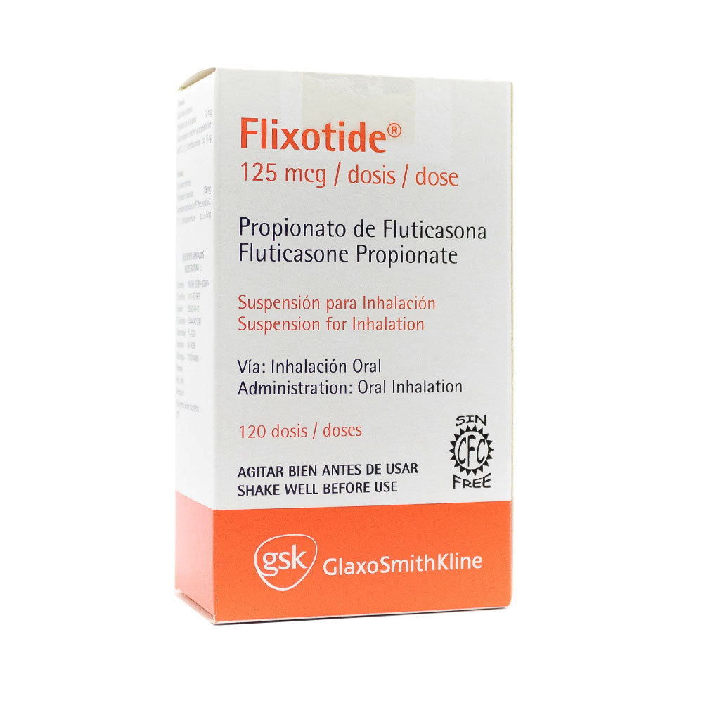 FLIXOTIDE (RG) INHALADOR 125 MCG CAJA 120 DOSIS