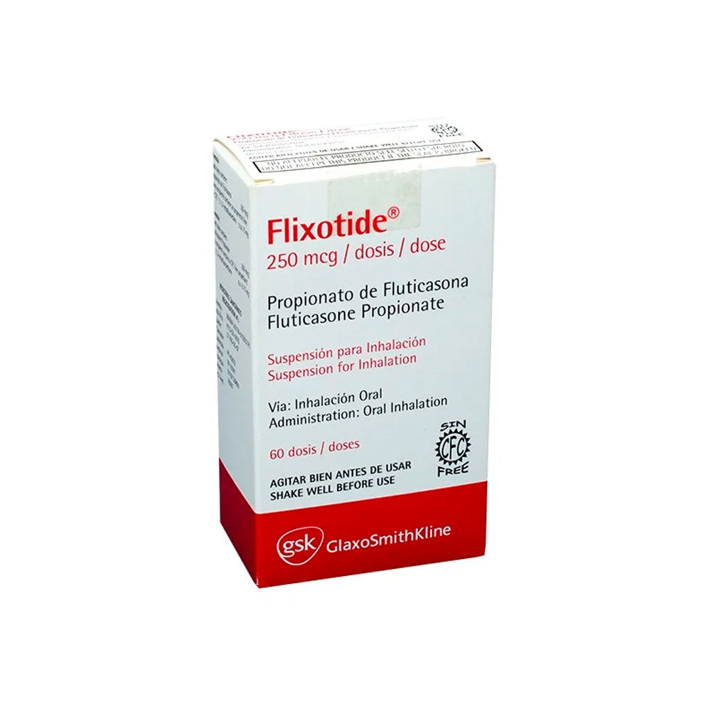 FLIXOTIDE (RG) INHALADOR 250 MCG CAJA 60 DOSIS