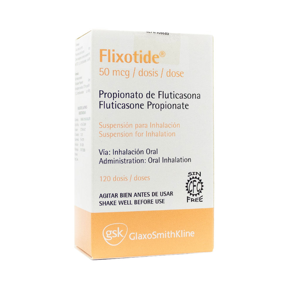 FLIXOTIDE (RG) INHALADOR 50 MCG CAJA 120 DOSIS
