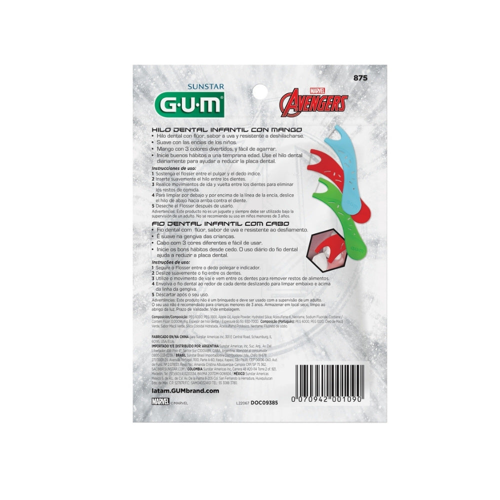 FLOSSERS GUM AVENGERS BOLSA X 40 UNDS